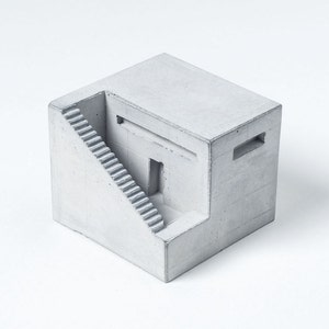 Spaces House # 1 Architecture model Concrete Brutalist Sculpture Minimalism inspired Architect Gift