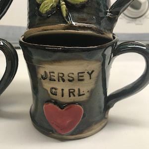Jersey Girl pottery mug
