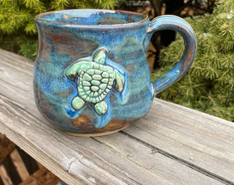 Shorter, wider turtle mug