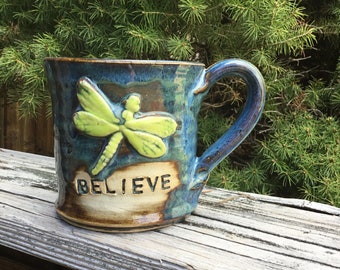 Dragonfly believe mug-to honor jeff