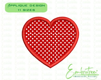 Heart Applique Design, Heart Embroidery File, Machine Embroidery Designs, Love Applique, Valentine Heart