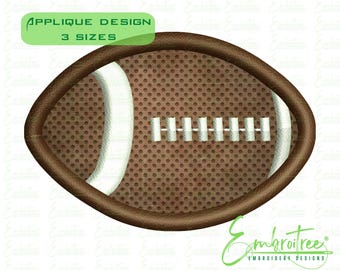 Mini Football Applique Design, Football Machine Embroidery File, Sports Ball