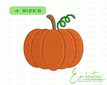 Pumpkin Embroidery Design, Pumpkin Machine Embroidery Designs, Thanksgiving Embroidery Designs, Pumpkin Embroidery File