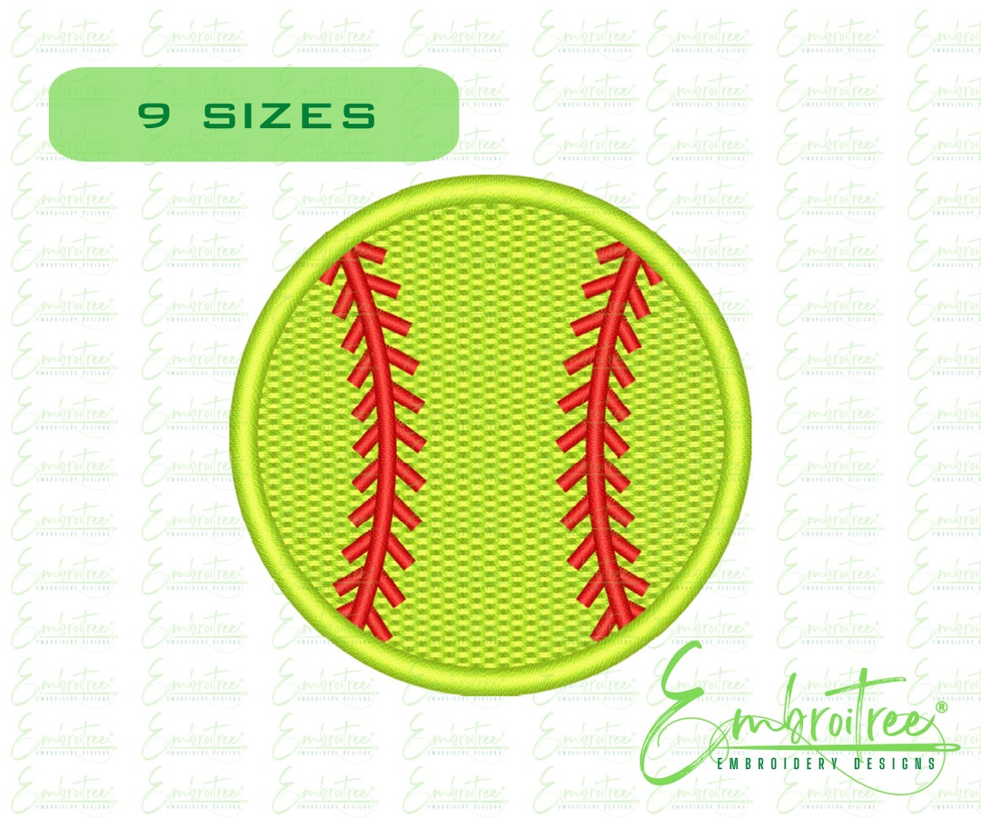 SOFTBALL EMBROIDERY DESIGNS Machine Embroidery Softball Etsy