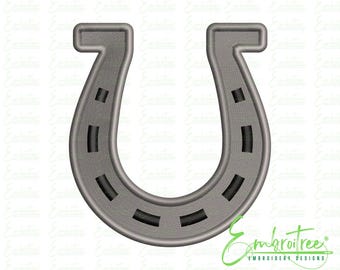Horseshoe Embroidery Design, St Patrick's Day, Mini Horse Shoe, Western Machine Embroidery File