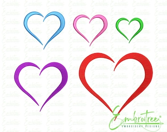 Love Embroidery Design - Heart Machine Embroidery Design - Instant Download