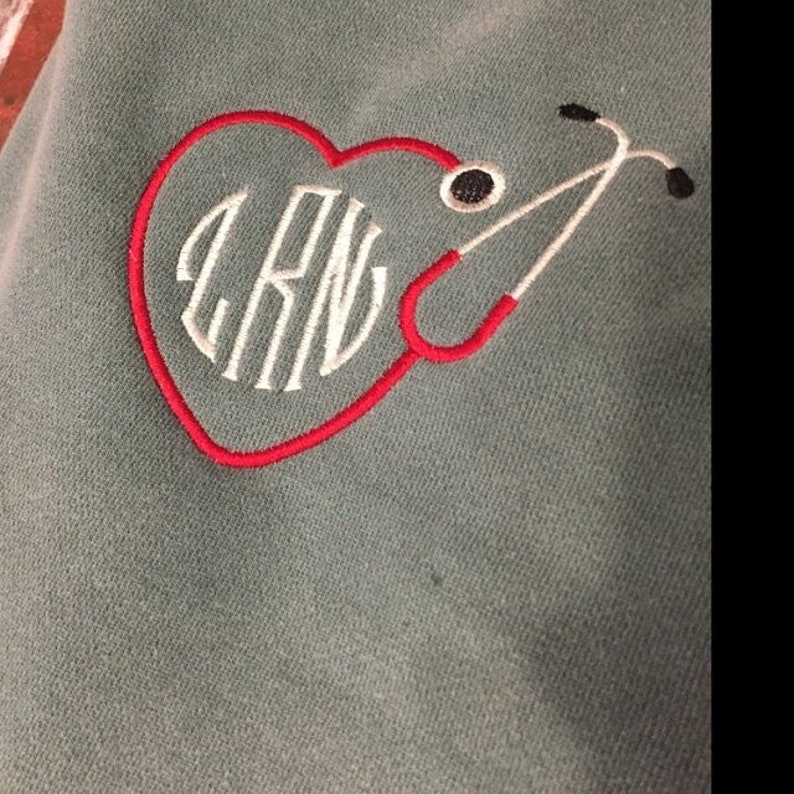 Stethoscope Embroidery Design Machine Embroidery Stethoscope Etsy India