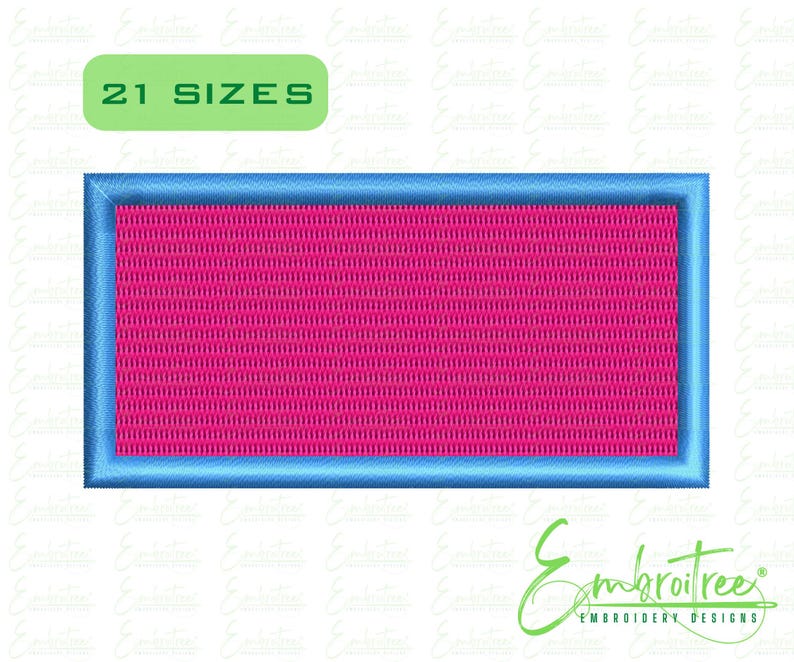 Machine Embroidery Rectangle Frame Design Rectangle Embroidery Design, Rectangle Embroidery File, Rectangle Shape ...