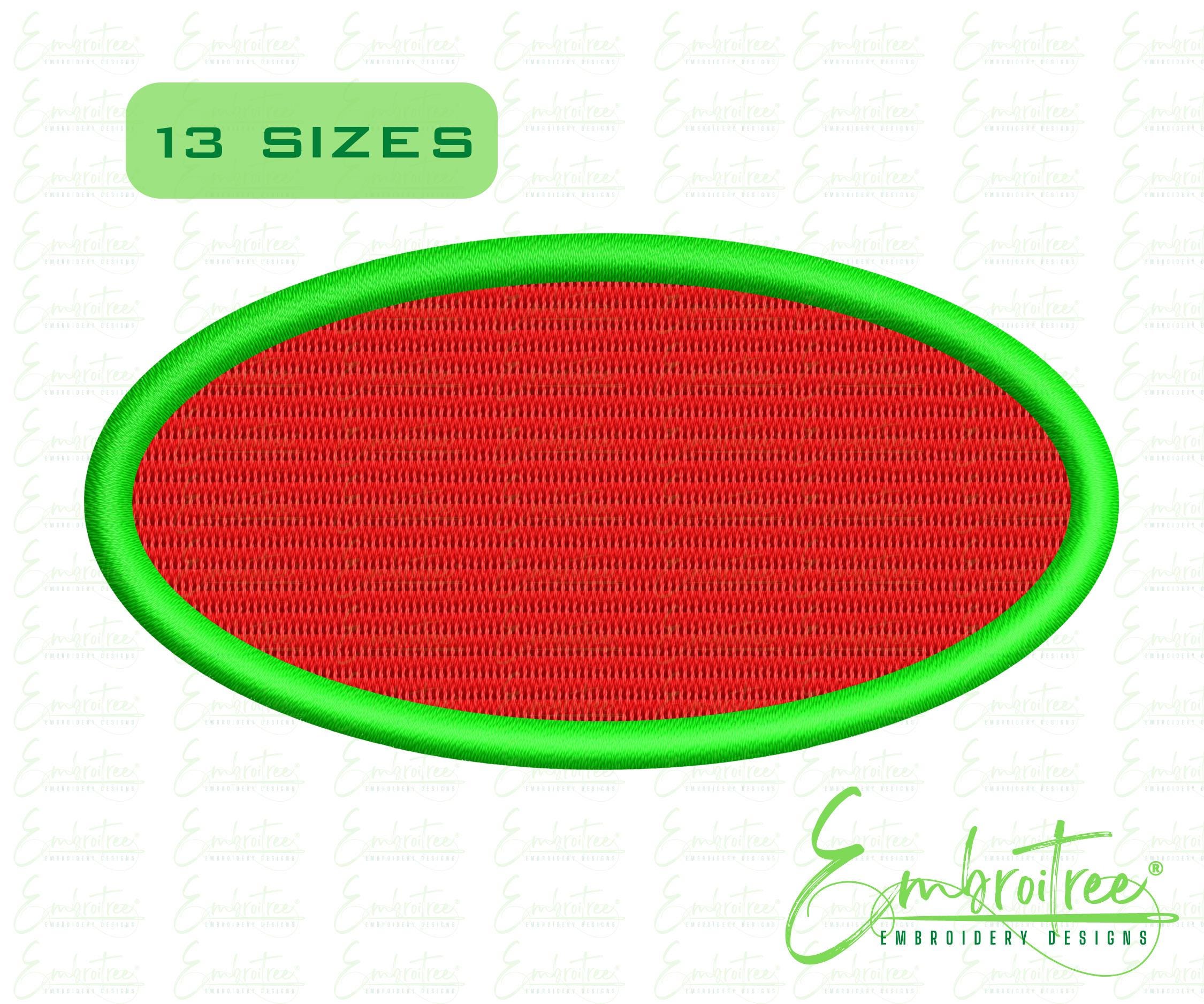 Oval Embroidery Design - Machine Embroidery Oval Shape Download - Etsy