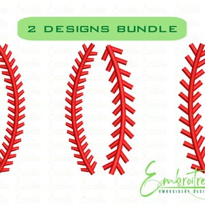 Baseball Stitches Embroidery Design, Machine Embroidery Designs, Baseball Laces Embroidery, Softball Stitches Embroidery File