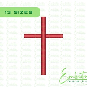 Christian Cross Embroidery File Satin Cross Design Easter Cross Embroidery Design Machine Embroidery Easter Mini Cross Embroidery Tiny Cross