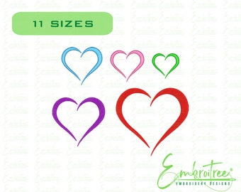 Love Embroidery Design - Heart Machine Embroidery Design - Instant Download