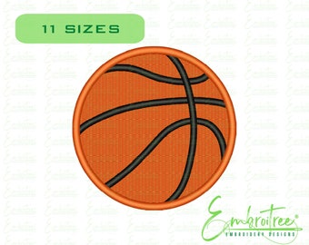 Basketball Embroidery Design - Machine Embroidery Designs - Sports Embroidery File - Instant Download