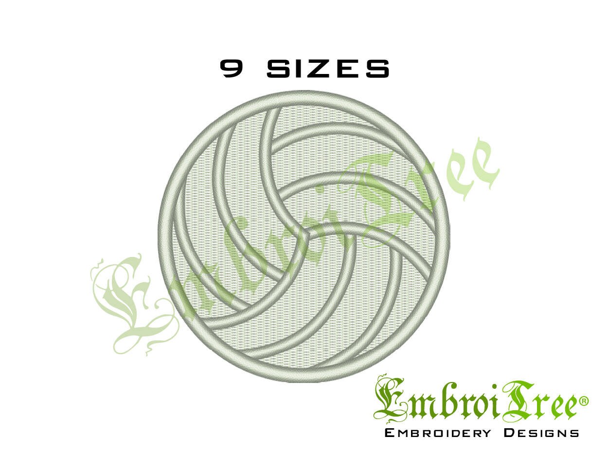 Volleyball Embroidery Design Machine Embroidery Designs Etsy
