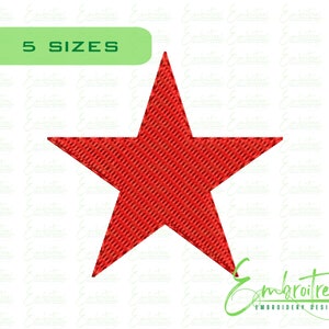 Star Machine Embroidery Design, Machine Embroidery Star, Star Embroidery File, Small Star
