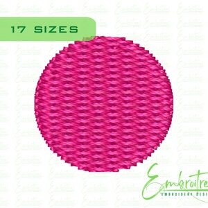 Polka Dot Embroidery Design. Circle Embroidery File. Machine Embroidery Polka Dots. Round Embroidery Pattern