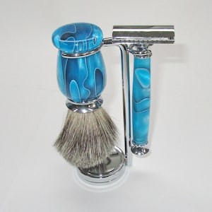 Shaving Razor and Brush Set