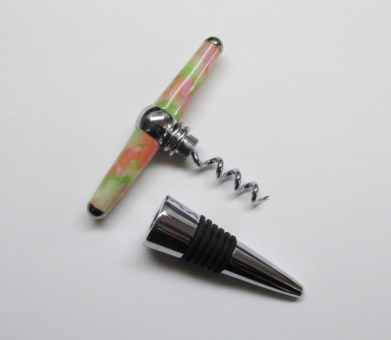 Bottle Stopper with a Corkscrew