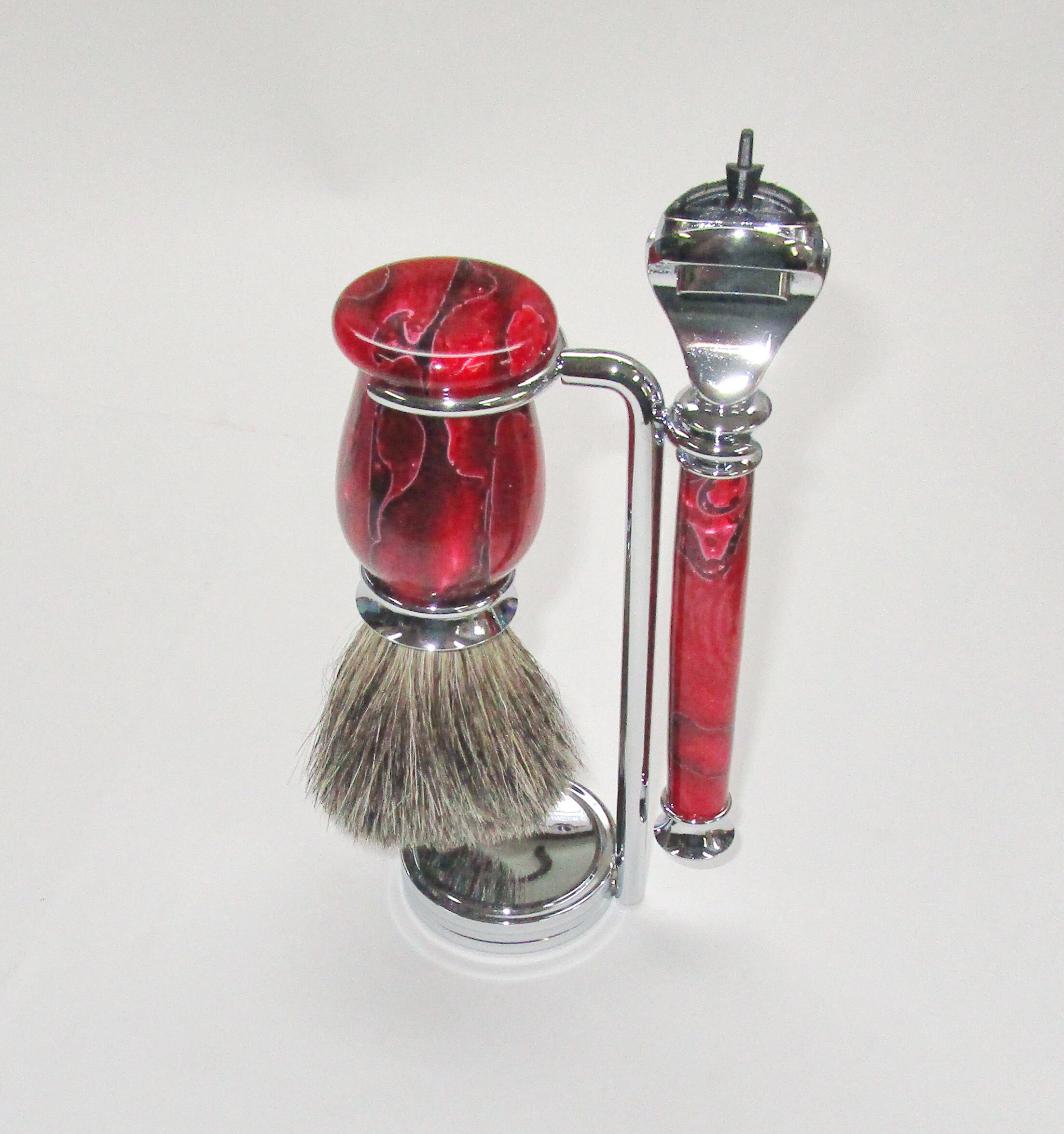 Shaving Razor and Brush Set Etsy