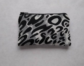 Coin purse, changes purse, coin pouch, leopard coin purse, zip pouch, card holder, zip purse, coin wallet, card wallet, gift for here