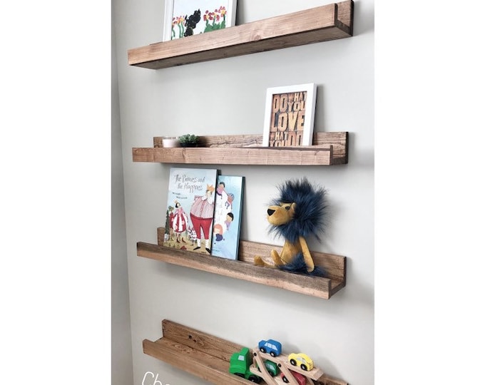Featured listing image: Set of Wooden Shelves, Home Decor, Picture Ledge Shelf, Ledge Shelf, Ledge Shelves, Rustic Floating Shelf, Wooden Shelf, Rustic Wood Shelves