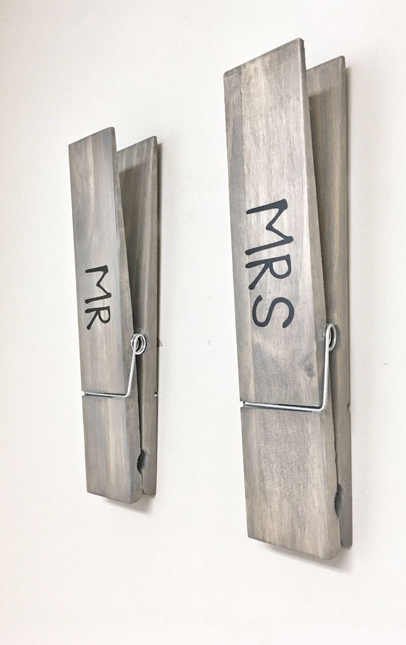SUPER HUGE Jumbo Rustic 12 Decorative Clothespins Mr Etsy