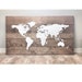 SUPER HUGE Large Rustic World Map Made of Wood for Traveller - Etsy