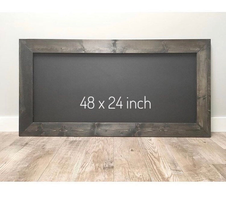 Rustic Wooden CHALKBOARD Memo Board Frame Farmhouse Etsy