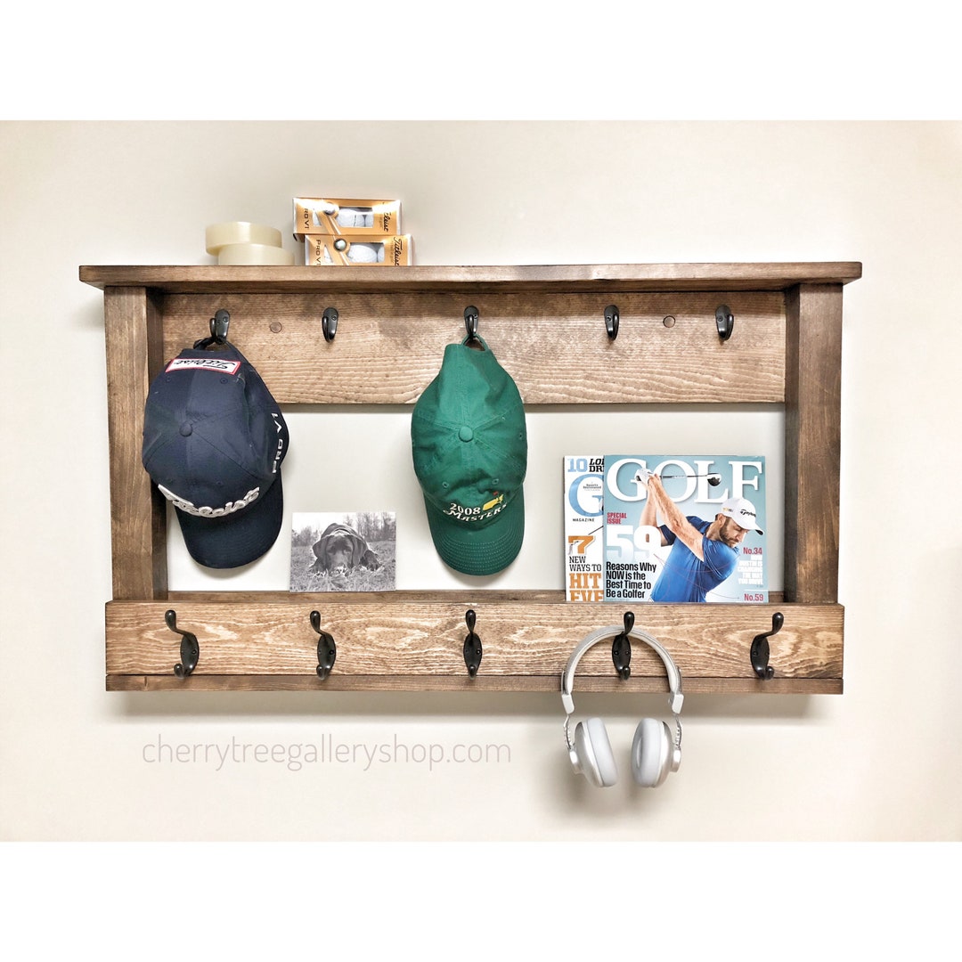 Wall Storage Baseball Cap Rack Hat Rail Coat Hanger Baseball Cap Holder Sports Organize Teenager Room Front Entrance Hook Rack Etsy