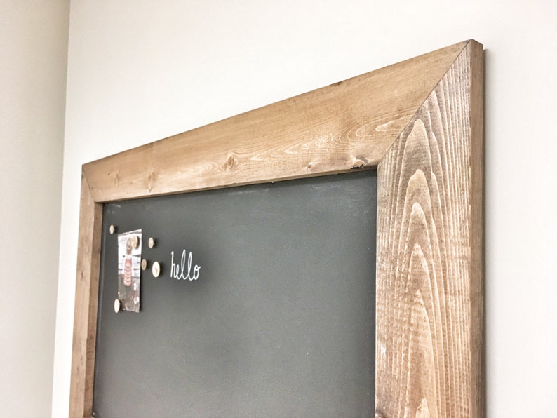 Rustic Wooden CHALKBOARD Memo Board Frame Farmhouse Etsy Canada