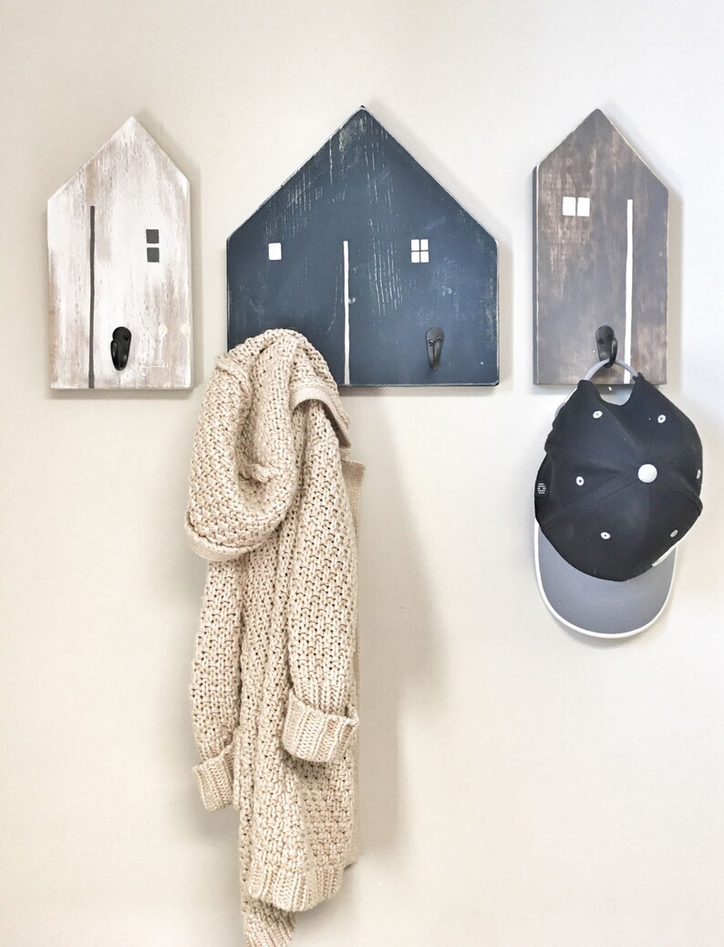Rustic Wooden Entryway Farmhouse Home House Hooks Wood Coat Etsy Canada