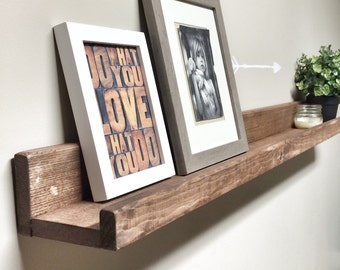 Picture Ledge Wall Shelf, Ledge Shelf, Nursery Shelf, Picture Shelf, Wooden Shelves, Rustic Shelves, Bookshelves, Floating Shelves Display