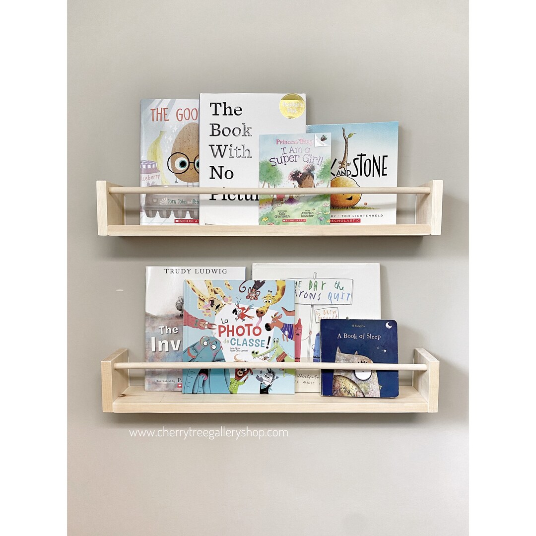 Nursery Bookshelf, Nursery Decor, Bookshelves, Book Ledge, Kids ...