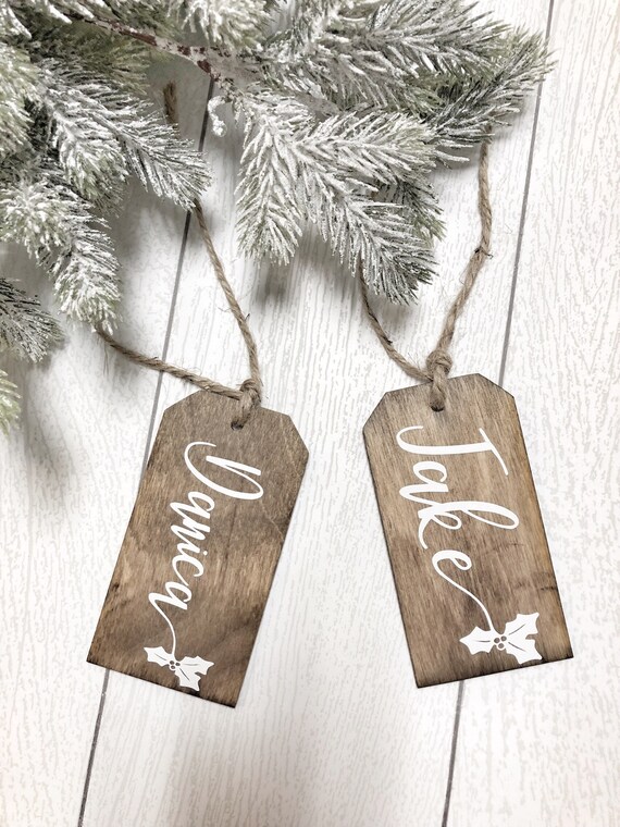 Personalized Gift Tags / Personalized Stocking Tags / Wooden Gift