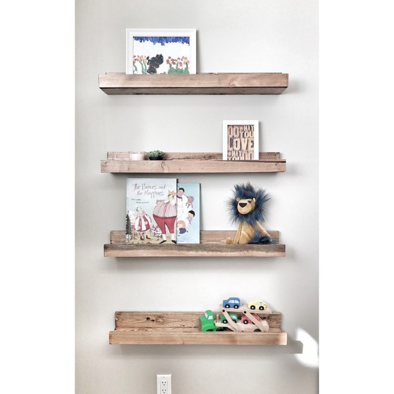 Set of 4 Gallery Wall Shelf Nursery Shelf Picture Ledge Etsy