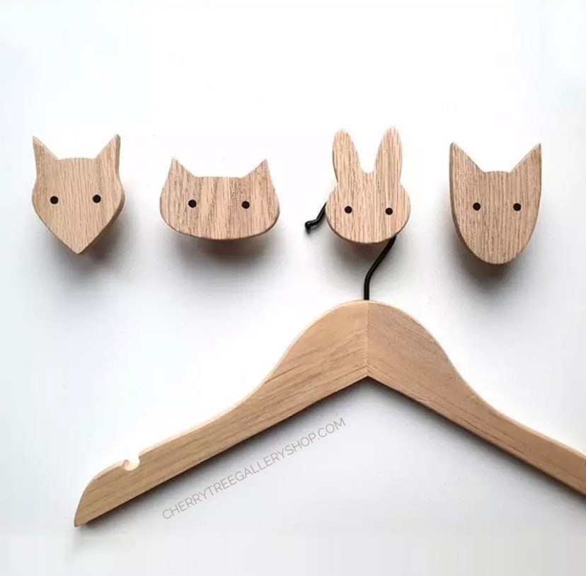 Wood Wall Animal Hooks, Wooden Forest Hooks, Kids Nursery Wall Hooks, Home Decor for Kids Playroom, Kids Room Storage, Jewellery Wall Hooks Wood Wall Animal Hooks, Wooden Forest Hooks, Kids Nursery Wall Hooks, Home Decor for Kids Playroom, Kids Room Storage, Jewellery Wall Hooks