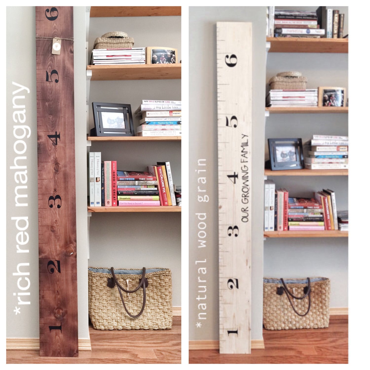 Giant Wooden Ruler Growth Chart