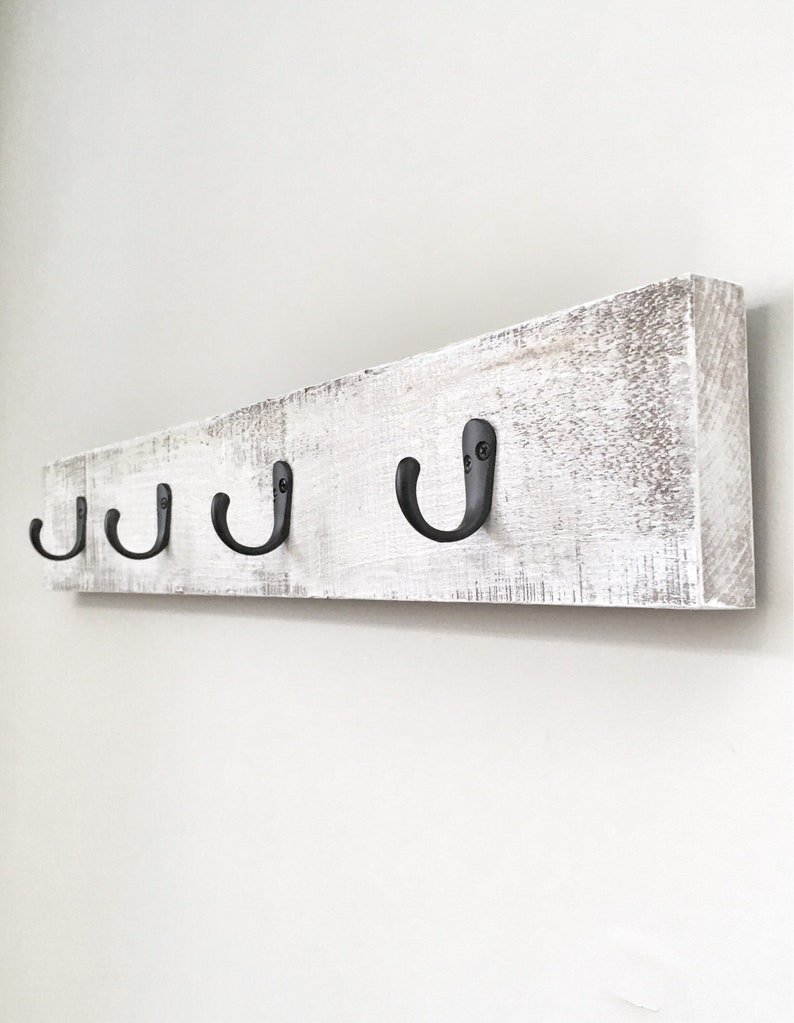 Rustic Wooden Towel Rack Entryway White Coat Rack Rustic Etsy Canada