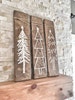Set of 3 Rustic Wooden Christmas Trees, Xmas Wood Tree Decoration for Holiday Season, Christmas Holiday Gift and Present, Rustic Christmas 