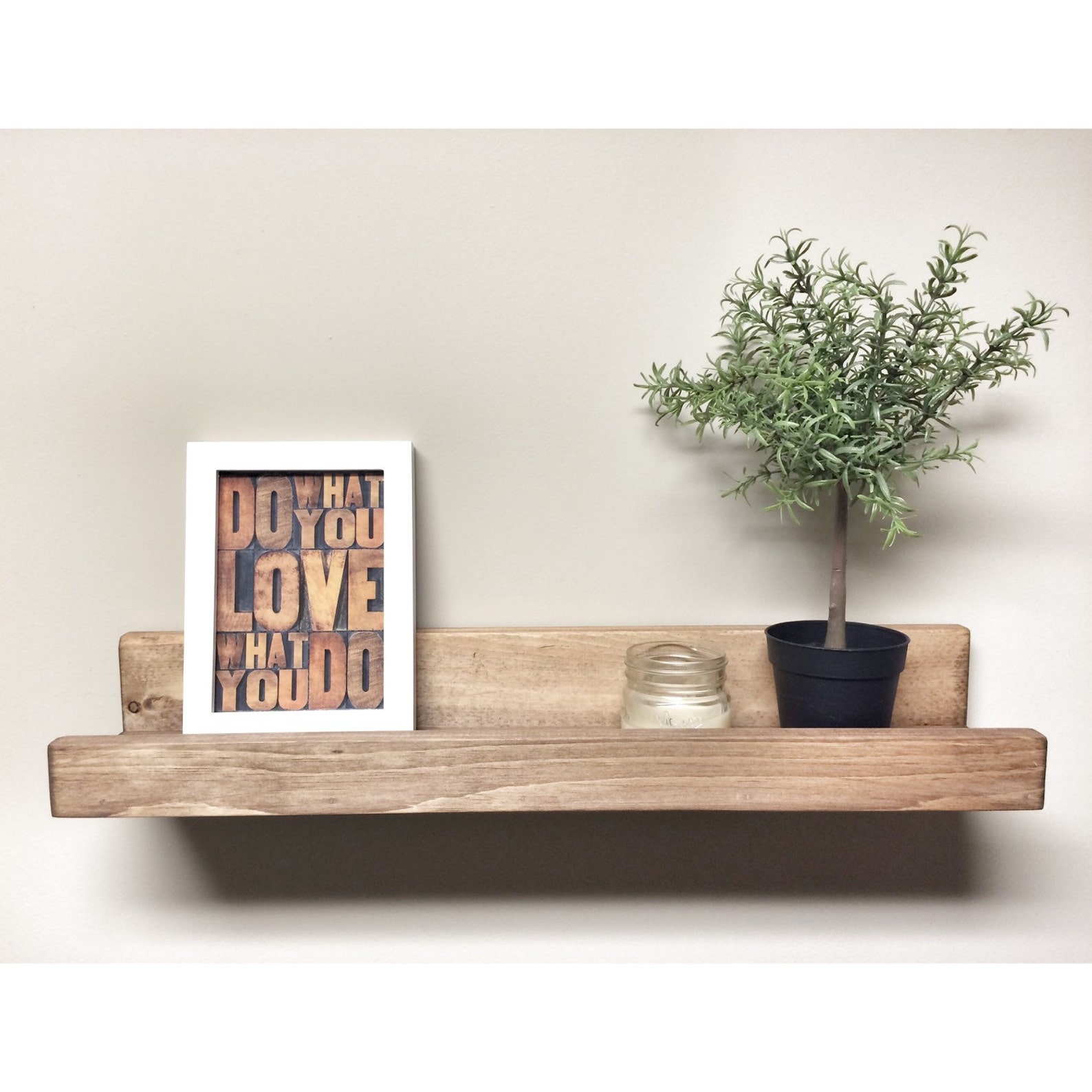 Rustic Wooden Picture Ledge Shelf Gallery Wall Shelf Rustic Etsy Canada