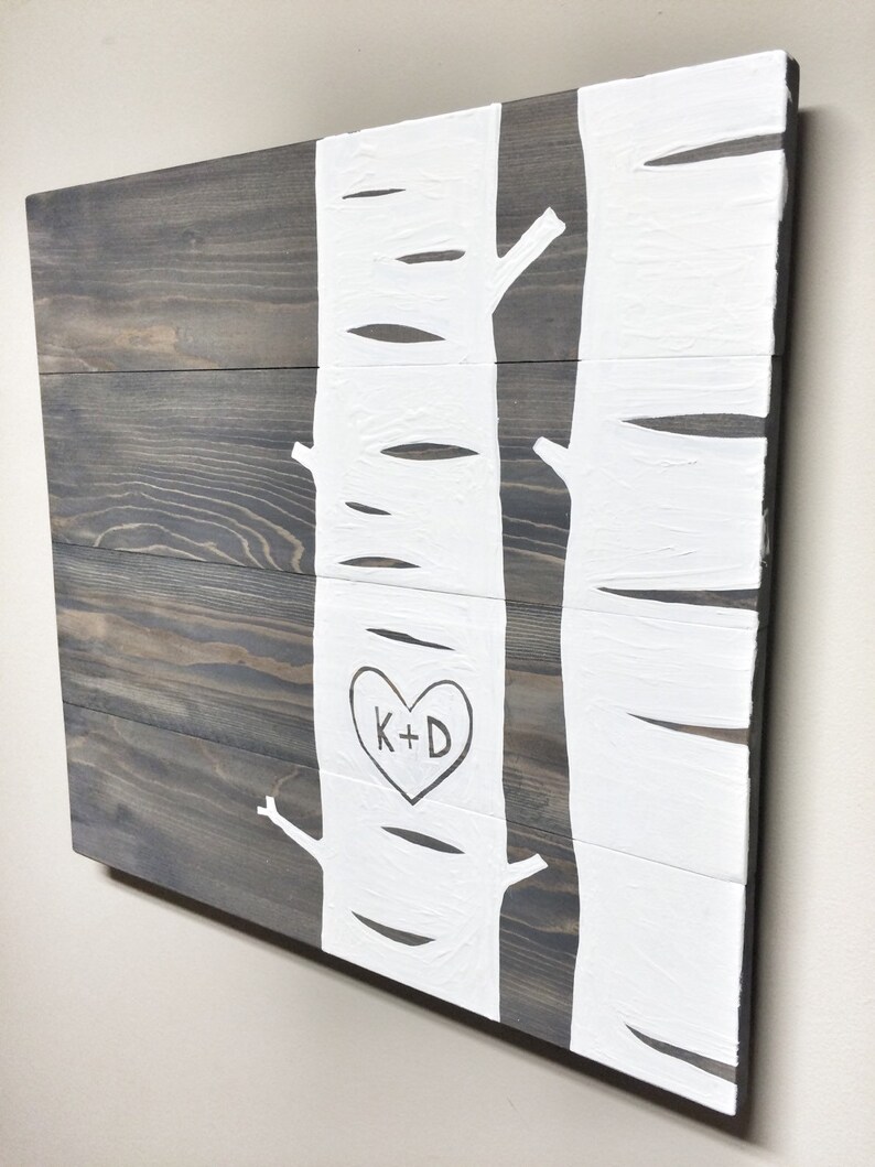 Rustic Wood Anniversary Gift Sign Personalized Gift for Her Etsy