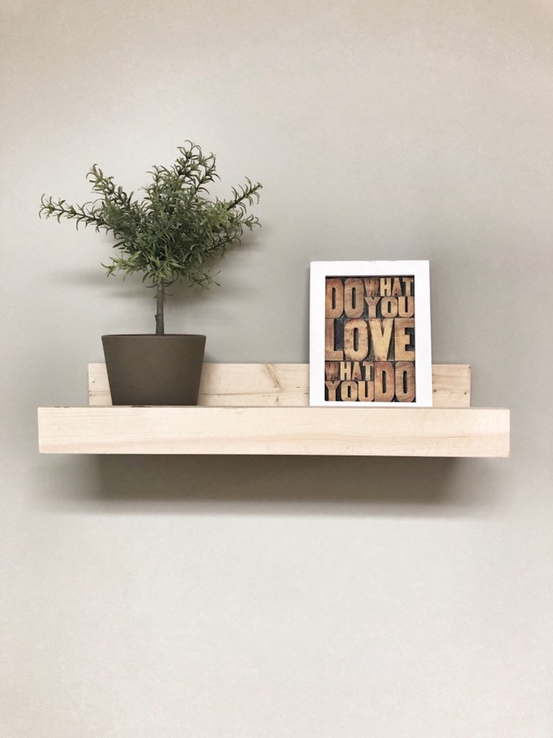 Wooden Picture Ledge Shelf Gallery Wall Shelf Floating Etsy