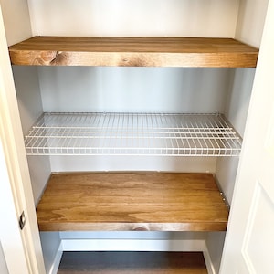 Wood pantry shelving systems deals