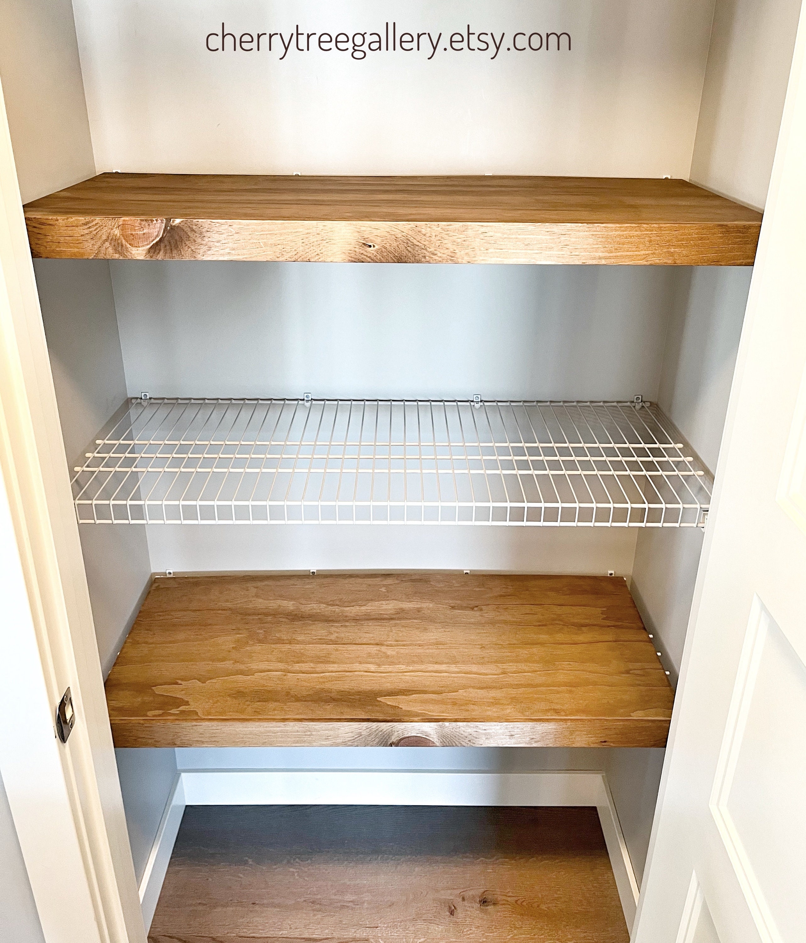 Wire Rack Cover Removable Wood Shelf Cover in Closet Kitchen Pantry Shelves Bathroom Shelf Laundry or Hallway Shelving Upgrade Etsy