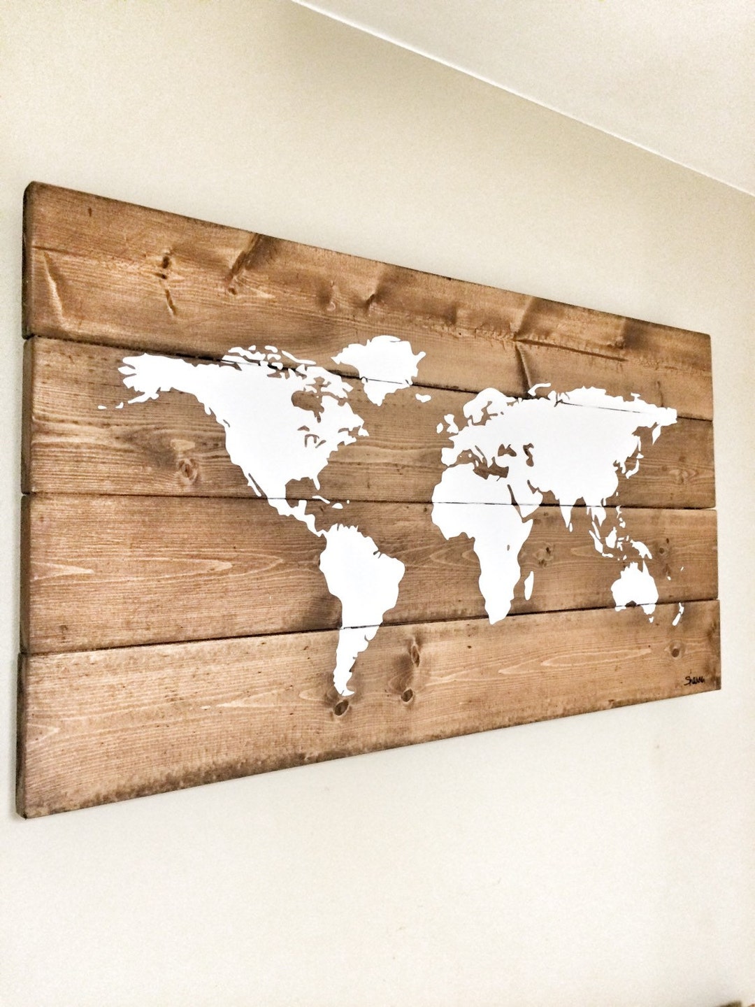 Travel Decor, Wooden World Map, Wall Art, Christmas Gift, Home Decor