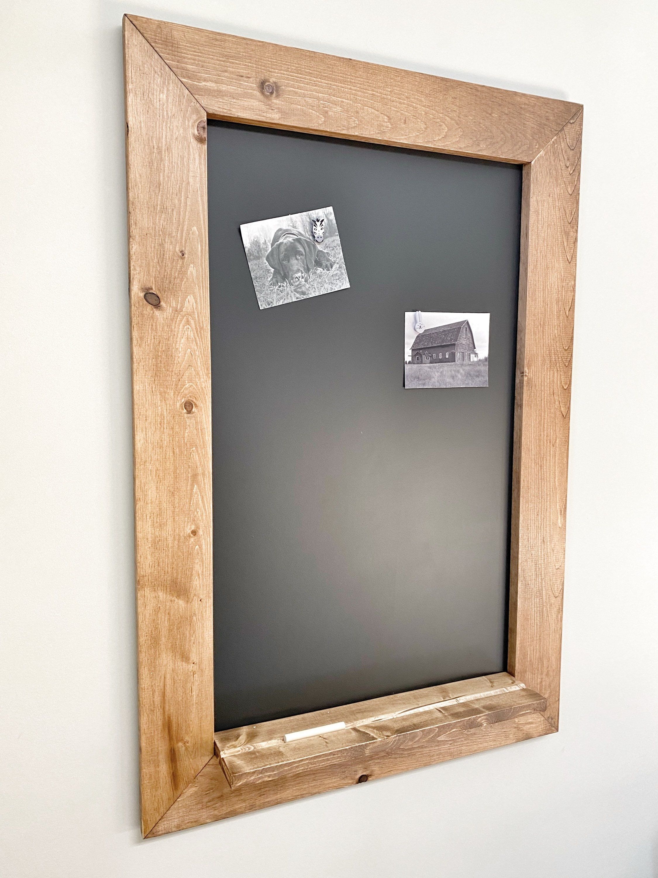 Rustic Wooden CHALKBOARD Memo Board Frame Farmhouse Etsy Canada