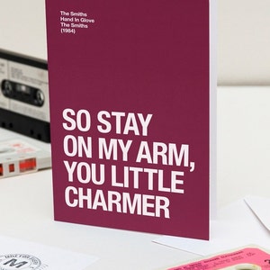 De Smeden | Morrissey-thema: Valentijnsdag-/jubileumkaart 'Stay On My Arm'