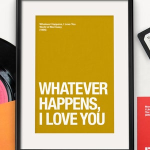 Morrissey themed 'Whatever Happens, I Love You' Valentines Day / Anniversary card image 4