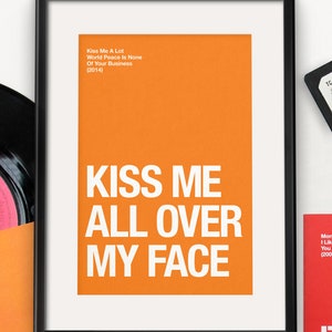 Morrissey themed 'Kiss Me A Lot' Valentines Day / Anniversary card image 4