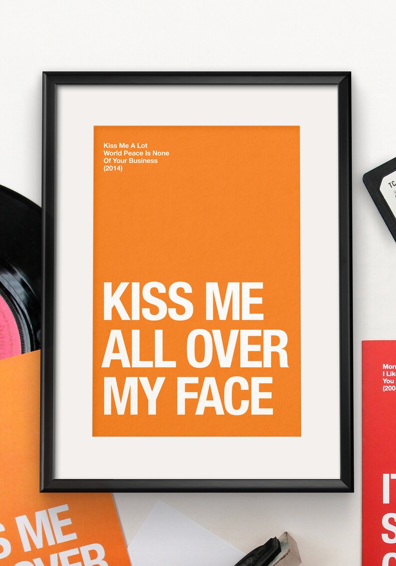 Morrissey themed 'Kiss Me A Lot' Valentines Day / Anniversary card image 4